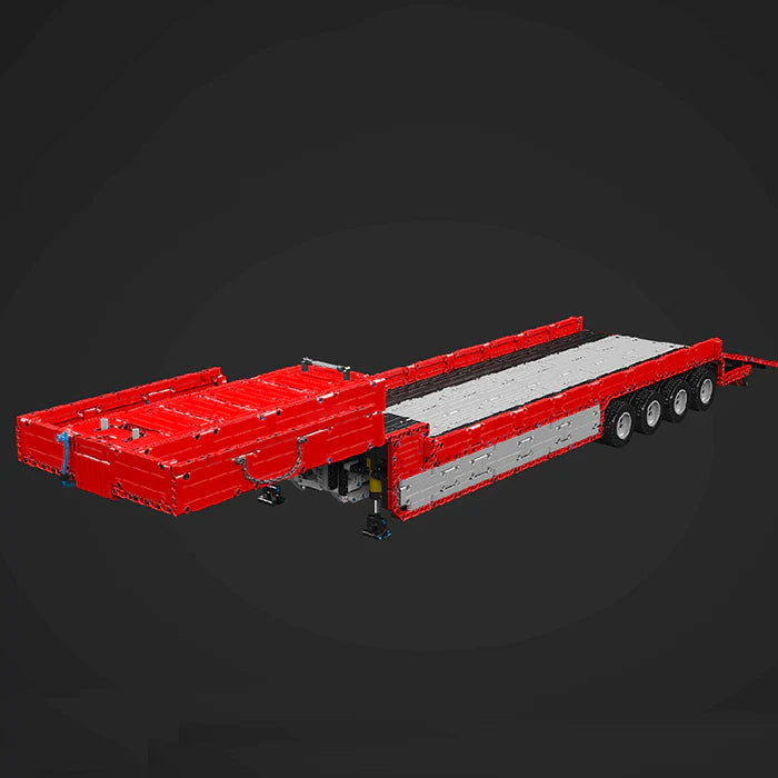 Camion XXL Télécommandé Rouge avec Remorque 8006 pièces
