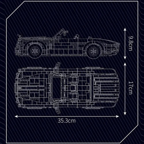 Cabriolet Britannique de Luxe 1602 pièces