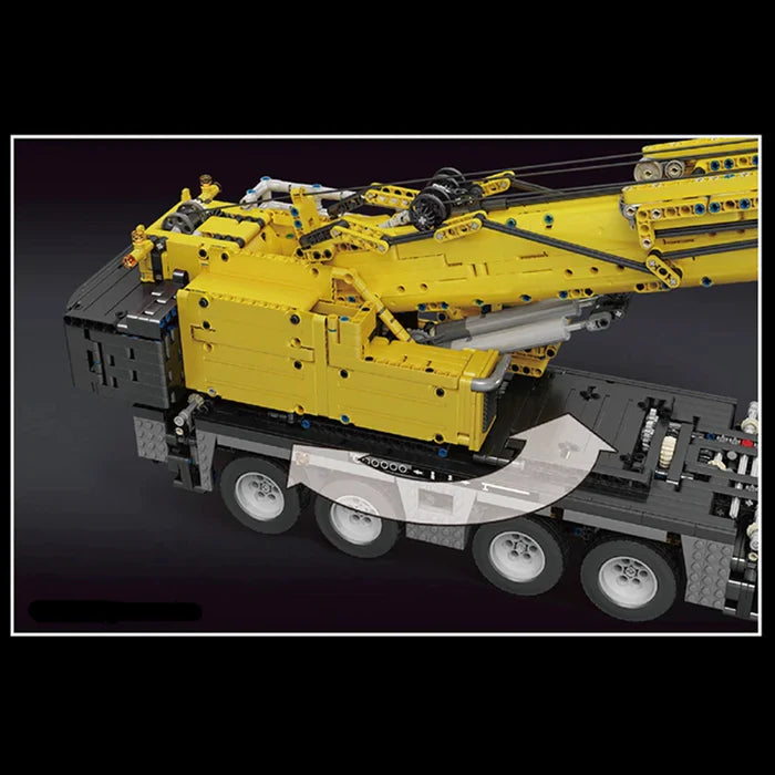 Camion Grue Télécommandé Jaune 4460 pièces