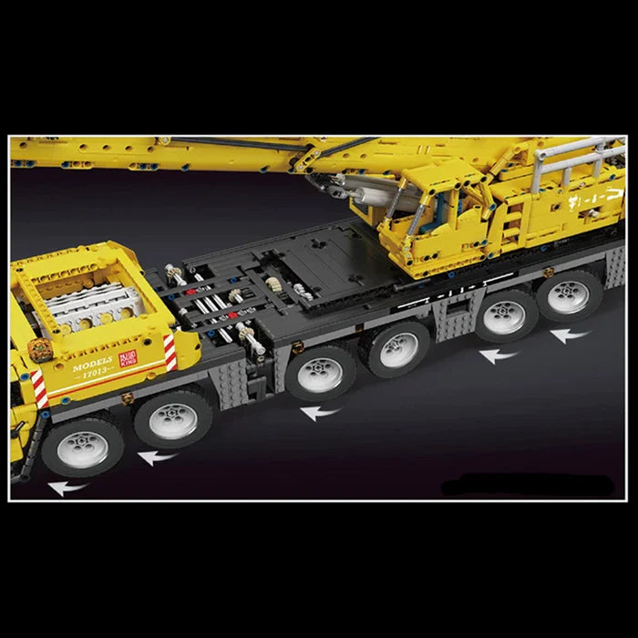 Camion Grue Télécommandé Jaune 4460 pièces