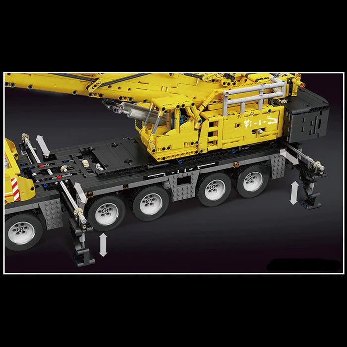 Camion Grue Télécommandé Jaune 4460 pièces