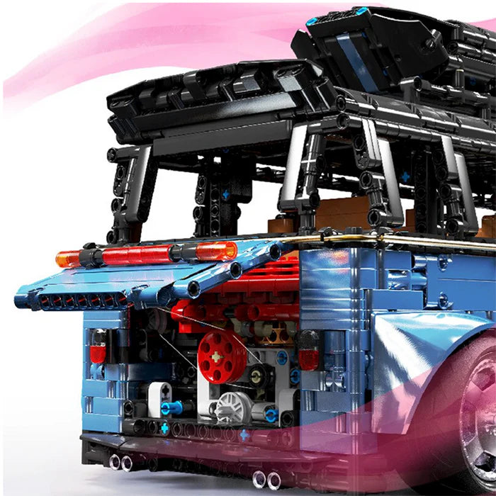 Van Légendaire Bleu Satiné à Carrosserie Large 3298 pièces