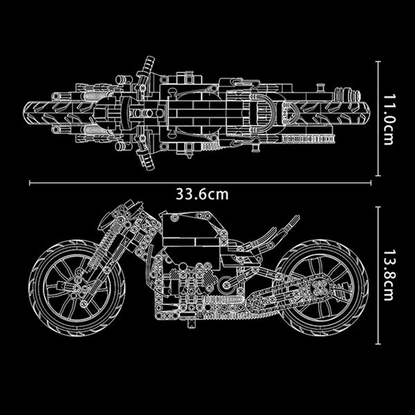 Moto Futuriste 431 pièces