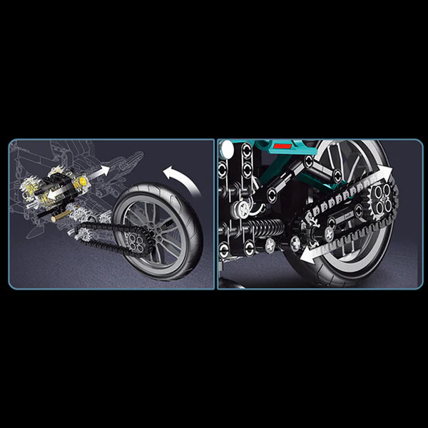 Moto Futuriste 431 pièces