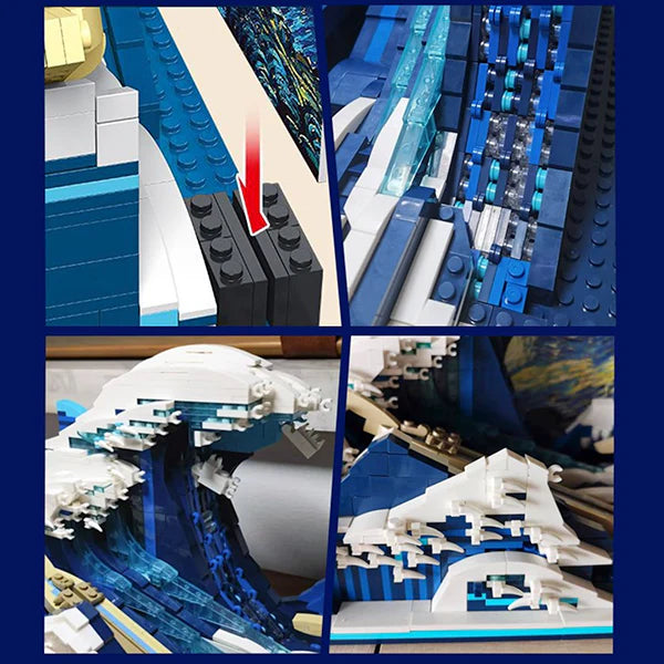 La Grande Vague de Kanagawa 1829 pièces - AlloBrick