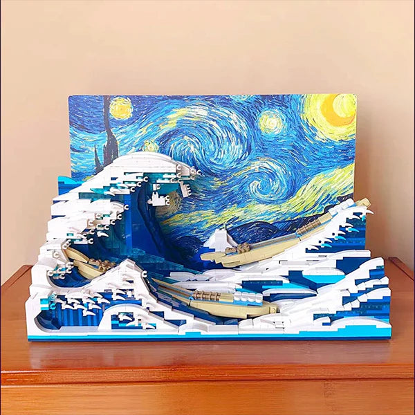 La Grande Vague de Kanagawa 1829 pièces - AlloBrick