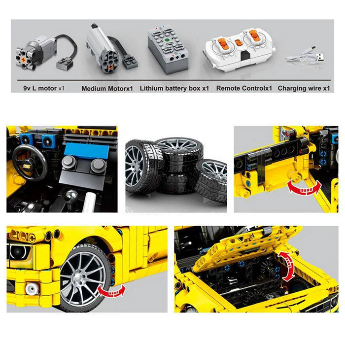 Muscle Car Américain Télécommandé 1098 pièces