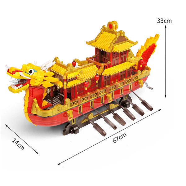 Navire Le Dragon Cantonais 3524 pièces